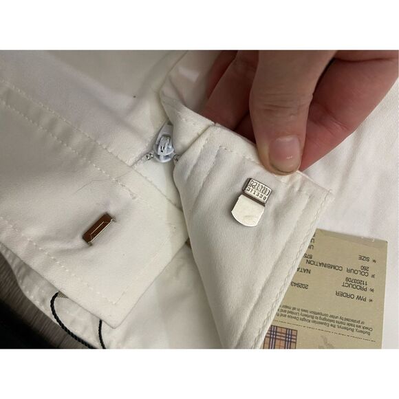 Burberry London NWT Natasha Wide Leg Cotton Blend Pants, Size 10, MSRP $1650 - Picture 9 of 12